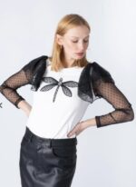 Animosa Camiseta Plumeti Blanca - Imagen 2