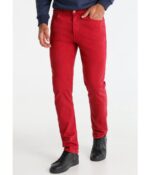 Pantalon Color Regular Tiro Medio Twill Color Six Valves