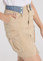 Lois Jeans Falda Cintura Alta Pinzas Smocking NICOLE BARELY