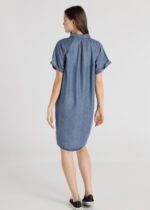 Lois Jeans Vestido Camisero Con Pliegues CAROLI DIANA