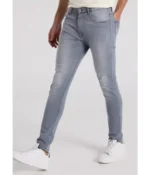 Six Valves Jeans Super Skinny Tiro Medio Grey