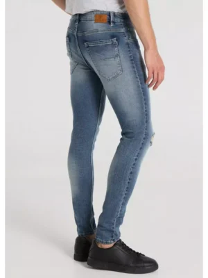 Six Valves Jeans Super Skinny Tiro Medio Premium