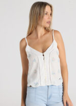 Lois Jeans MARENA-LUKE Top Bordado Freedom