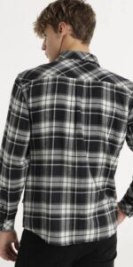 SIX VALVES - Camisa De Manga Larga Tejido De Franela Estampado A Cuadros Con Bolsillos - Imagen 2