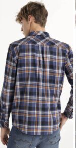 SIX VALVES - Camisa Manga Larga Estampado A Cuadros Con Bolsillos Tapeta - Imagen 2