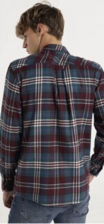 SIX VALVES - Camisa Manga Larga A Cuadros Con Logo Bordado - Imagen 2