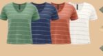 Lunender Camiseta Rayas Malha Azul - Imagen 2