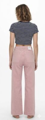 Pantalón Wide Leg Retro Chic Rosa - Imagen 2
