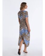 Victorio & Lucchino Vestido MIDI Algodón Est.Cebra
