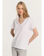 Lois Jeans Camiseta Básica M/C Doble Cuello en V