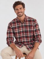 Yellow Skin Camisa De Franela A Cuadros Regular Fit