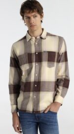 Sixvalves Camisa Tartan Beige/Granate