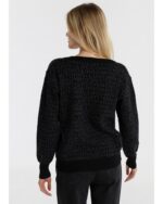Victorio & Lucchino Jersy Punto Jacquard Negro Mujer 