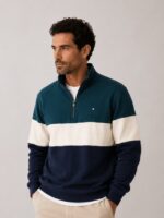 Yellow Skin Sudadera Half Zip Combinada