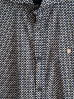 Yellow Skin Camisa Geométrica Slim Fit