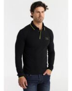 Victorio & Lucchino Polo Manga Larga Jacquard