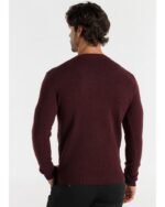 Victorio & Lucchino Jersey Cuello Caja Burdeos