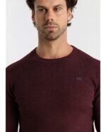 Victorio & Lucchino Jersey Cuello Caja Burdeos