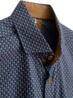 Yellow Skin Camisa Microestampado Geométrico