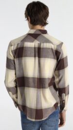 Sixvalves Camisa Tartan Beige/Granate - Imagen 2