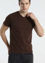 Sixvalves Camiseta Básica V Neck Burdeos