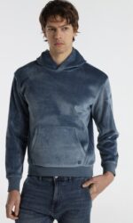 Sixvalves Hoodie Ribbed Steel Blue