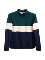 Sudadera Half Zip Combinada