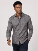 Yellow Skin Camisa Geométrica Slim Fit